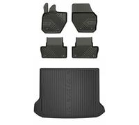 MOTOS Kit de tapis de voiture et de tapis de coffre en caoutchouc pour Volvo XC60 I 2008-2017 Améliorez votre confort de voyage avec tapis antidérapant voiture 3D- Tapis de sol voiture tous temps, pro