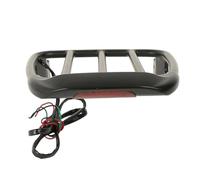Motos Porte-Bagages pour Harley pour Dyna Street Bob FXDB 2007 2008 2009 2010 2011 2012 2013 2014 2015 2016 2017 Porte-Bagages De Moto À Deux Niveaux avec Éclairage(Nero)