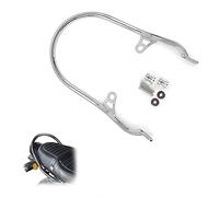 Motos Porte-Bagages pour Kawasaki Z900RS Z900 RS 2018-2023 Moto Accessoires Siège Passager Grab Rail Bar Support Support Accoudoir Arrière Porte-Bagages(Silver)