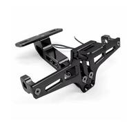 Motos Support De Plaque Support De Permis Moto, Plaque D'immatriculation Arrière, Cadre Montage, Chevalet Universel(Le Noir)