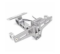 Motos Support De Plaque Support De Permis Moto, Plaque D'immatriculation Arrière, Cadre Montage, Chevalet Universel(Argent)