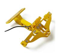 Motos Support De Plaque Support De Permis Moto, Plaque D'immatriculation Arrière, Cadre Montage, Chevalet Universel(Jaune)