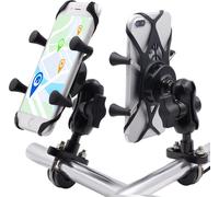 Motos Support de téléphone portable Modification Accessoires électriques de vélo Alliage d'aluminium Base Bracket Type de guidon