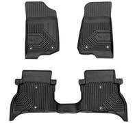 MOTOS Tapis de Sol Caoutchouc pour Jeep Wrangler 4xe Depuis 2021 Améliorez Votre Confort de Voyage avec Le Tapis Noir antidérapant Auto No.77- Tapis Voiture Tous Temps pour Voiture, Protection Contre