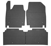 MOTOS Tapis de sol caoutchouc pour Kia EV6 depuis 2021 Améliorez Votre Confort de Voyage avec Le tapis noir antidérapant Auto ET- tapis voiture Tous Temps pour Voiture, Protection Contre les salissure
