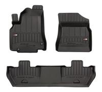 MOTOS Tapis de Sol Caoutchouc pour Peugeot Partner II 2008-2018 Améliorez Votre Confort de Voyage avec Le Tapis Noir antidérapant Auto 3D- Tapis Voiture Tous Temps pour Voiture, Protection Contre Les