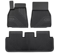 MOTOS Tapis de Sol Caoutchouc pour Tesla Model S Depuis 2021 Améliorez Votre Confort de Voyage avec Le Tapis Noir antidérapant Auto No.77- Tapis Voiture Tous Temps pour Voiture, Protection Contre Les