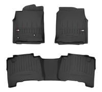 MOTOS Tapis de sol caoutchouc pour Toyota Land Cruiser J120 2002-2010 Améliorez Votre Confort de Voyage avec Le tapis noir antidérapant Auto 3D- tapis voiture Tous Temps pour Voiture, Protection Contr