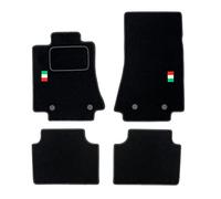 MOTOS Tapis de Sol en Velours personnalisés destiné à Alfa Romeo Giulia Depuis 2016 - Personnalisé, Matt, Blanc - Gardez Votre Voiture Propre et Confortable avec nos Tapis de Sol