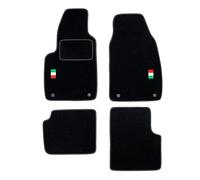 MOTOS Tapis de Sol en Velours personnalisés destiné à Fiat 500 Depuis 2020 - Personnalisé, Matt, Blanc - Gardez Votre Voiture Propre et Confortable avec nos Tapis de Sol