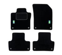 MOTOS Tapis de Sol en Velours personnalisés destiné à Volvo XC60 II Depuis 2017 - Personnalisé, Matt, Blanc - Gardez Votre Voiture Propre et Confortable avec nos Tapis de Sol