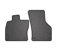 MOTOS Tapis Voiture Avant Caoutchouc Pour Audi A3 Sportback 8V 2013-2020 - Tapis De Sol Auto Antidérapant Avec Bords Pratiques, Élastique 100% Caoutchouc, Bouchons Intégrés, Design Unique Pour Conduct