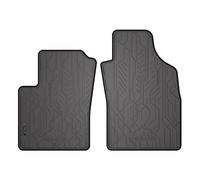 MOTOS Tapis Voiture Avant Caoutchouc pour Fiat 500 C Depuis 2007 - Tapis De Sol Auto Antidérapant avec Bords Pratiques, Élastique 100% Caoutchouc, Bouchons Intégrés, Design Unique pour Conducteurs