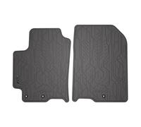 MOTOS Tapis Voiture Avant Caoutchouc pour Kia Stonic Depuis 2017 - Tapis De Sol Auto Antidérapant avec Bords Pratiques, Élastique 100% Caoutchouc, Bouchons Intégrés, Design Unique pour Conducteurs