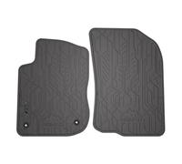 MOTOS Tapis Voiture Avant Caoutchouc pour Peugeot 2008 I 2013-2019 - Tapis De Sol Auto Antidérapant avec Bords Pratiques, Élastique 100% Caoutchouc, Bouchons Intégrés, Design Unique pour Conducteurs