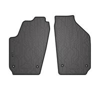 MOTOS Tapis Voiture Avant Caoutchouc pour Skoda Fabia I 1999-2008 - Tapis De Sol Auto Antidérapant avec Bords Pratiques, Élastique 100% Caoutchouc, Bouchons Intégrés, Design Unique pour Conducteurs