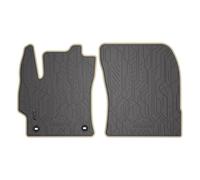 MOTOS Tapis Voiture Avant Caoutchouc Pour Toyota Corolla XII depuis 2018 - Tapis De Sol Auto Antidérapant Avec Bords Pratiques, Élastique 100% Caoutchouc, Bouchons Intégrés, Design Unique Pour Conduct