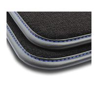 MOTOS tapis voiture en velours premium destiné à Ford Fusion 2002-2005 avant le lifting, 2 fixations velcro - Premium, Cuir, Bleu - Découvrez un nouveau confort de conduite avec un jeu de tapis de sol