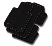 MOTOS tapis voiture en velours premium destiné à Ford Mustang VI 2014-2018 - Premium, Matt, Rouge - Découvrez un nouveau confort de conduite avec un jeu de tapis de sol voiture en velours pour votre t