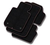 MOTOS tapis voiture en velours premium destiné à Opel Astra J 2009-2015 - Premium, Matt, Rouge et blanc - Découvrez un nouveau confort de conduite avec un jeu de tapis de sol voiture en velours pour v