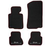 MOTOS Tapis Voiture en Velours Standard destiné à BMW Serie 3 E46 1998-2001 Coupe, Cabriolet - Standard, Tissé, Rouge - Découvrez Un Nouveau Confort de Conduite avec Un Jeu de Tapis de Sol Voiture en