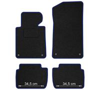 MOTOS Tapis voiture en velours standard destiné à BMW Serie 3 E46 1998-2004 Berline, Break - Standard, Tissé, Bleu - Découvrez un nouveau confort de conduite avec un jeu de tapis de sol voiture en vel