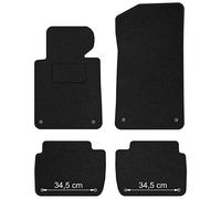 MOTOS tapis voiture en velours standard destiné à BMW Serie 3 E46 1998-2004 - Standard, Tissé, Noir - Découvrez un nouveau confort de conduite avec un jeu de tapis de sol voiture en velours pour votre