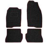 MOTOS Tapis voiture en velours standard destiné à Ford Fusion 2002-2005 avant le lifting, 2 fixations velcro - Standard, Tissé, Rouge - Découvrez un nouveau confort de conduite avec un jeu de tapis de