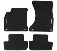 MOTOS Tapis Voiture Velours sur Mesure pour Audi A4 B8 2007-2015, Tapis de Sol Auto avec Fermetures Clip ou Velcro, Tapis de Voiture Granulaire 535gr/m2, Esthétique et Confort