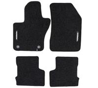 MOTOS Tapis Voiture Velours sur Mesure pour Jeep Renegade Depuis 2014, Tapis de Sol Auto avec Fermetures Clip ou Velcro, Tapis de Voiture Granulaire 535gr/m2, Esthétique et Confort