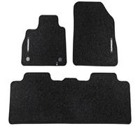 MOTOS Tapis Voiture Velours sur Mesure pour Renault Espace V 2014-2022, Tapis de Sol Auto avec Fermetures Clip ou Velcro, Tapis de Voiture Granulaire 535gr/m2, Esthétique et Confort