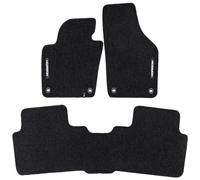 MOTOS Tapis Voiture Velours sur Mesure pour Seat Alhambra II 2010-2020, Tapis de Sol Auto avec Fermetures Clip ou Velcro, Tapis de Voiture Granulaire 535gr/m2, Esthétique et Confort