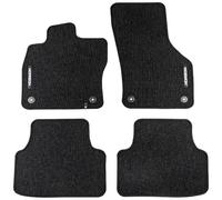 MOTOS Tapis Voiture Velours sur Mesure pour Volkswagen Golf Sportsvan 2014-2020, Tapis de Sol Auto avec Fermetures Clip ou Velcro, Tapis de Voiture Granulaire 535gr/m2, Esthétique et Confort