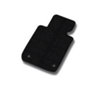 MOTOS Velours Premium Tapis conducteur 1 pièce destiné à Dacia Logan I 2012-2020 Stepway, 5 passagers - Premium, Cuir, Noir Côté conducteur - Découvrez Un Nouveau Confort de Conduite avec Un Tapis de