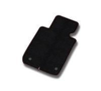 MOTOS Velours Premium Tapis conducteur 1 pièce destiné à Renault Clio IV 2012-2019 convient aussi à la version Grandtour - Premium, Cuir, Rouge Côté conducteur - Découvrez un nouveau confort de condui