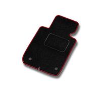 MOTOS Velours Standard Tapis conducteur 1 pièce destiné à Peugeot 3008 II 2016-2024 avec climatisation bi-Zone - Standard, Tissé, Rouge Côté conducteur - Découvrez Un Nouveau Confort de Conduite avec