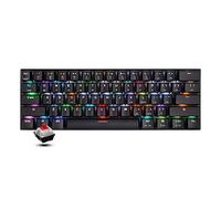 Motospeed CK62 Clavier Mécanique RGB Gaming Clavier 61 Touches USB/Blutooth Dual Mode, OUTEMU Interrupteur Bleu, Noir