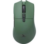 Motospeed Darmoshark N3 Gaming E-Sport Mouse, Connexion à trois modes (BT/filaire/2,4 GHz) | Jusqu'à 26000 DPI | 7 boutons optiques | PAM-3395 Gaming Chip, vert