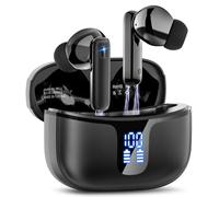Motost Écouteurs Bluetooth sans Fil 5.3, Oreillette Sport HiFi Stéréo avec 4 ENC Mic Antibruit, 40H Lecture Écran LED, IP7 Étanche