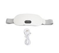 MOTOULAX Ceinture chauffante menstruelle pour femme Blanc