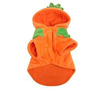 MOTOULAX Costume de citrouille d'Halloween mignon pour chiens de moyenne et grande taille Automne Hiver Taille M