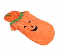 MOTOULAX Costume de citrouille d'Halloween mignon pour chiens de moyenne et grande taille, automne, hiver (3XL)
