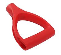 MOTOULAX Poignée de pelle, installation rapide, poignée de pelle en D, design ergonomique, en plastique, 32 mm ID pour économiser du travail pour creuser l'outil (rouge)