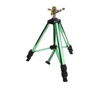 MOTOULAX Pulvérisateurs à impact Trépied Base Heavy Duty Pulvérisateurs en laiton Grande zone de couverture Connecteur de 3/4 pouces Pieds d'extension pour jardin sur gazon