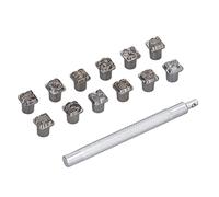 MOTOULAX Tampons en cuir - Fabrication soignée - Design tendance - Outils d'estampage du cuir (douze sceaux du zodiaque)