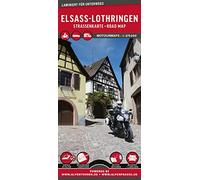 MoTourMaps Elsass & Lothringen Auto- und Motorradkarte 1:275.000: reißfest - wasserfest - beschreibbar