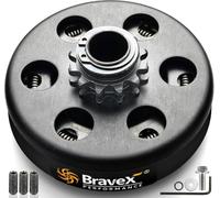 Motovecor Embrayage centrifuge Go Kart Embrayage moteur Predator Baja Mini Bike 1,9 cm Alésage 12 dents 12T pour chaîne #35 6,5 HP - Mise à niveau