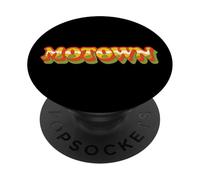 Motown Detroit 60s 70s Music Lover Groovy Vintage Vibes PopSockets PopGrip Adhésif