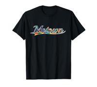 Motown Detroit Music History Tie Dye Vintage Varsity T-Shirt