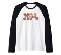 Motown Kitschy Retro Rainbow Detroit 60s 70s Lover Groovy Manche Raglan